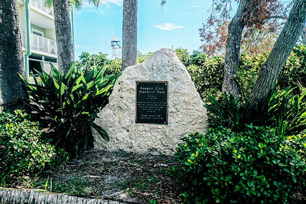 keegan clair memorial rock