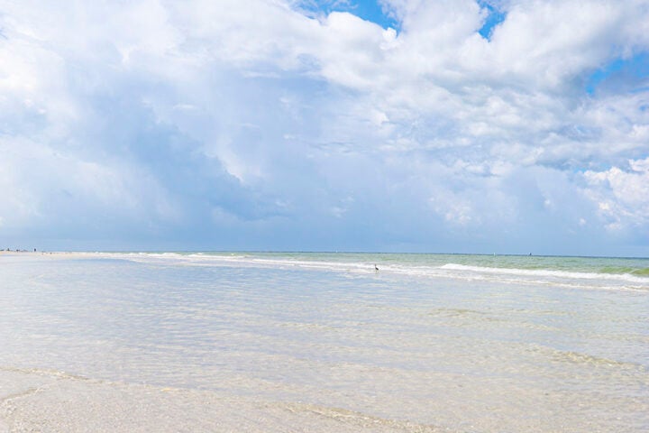 meetings and Agendas button image of low tide beach