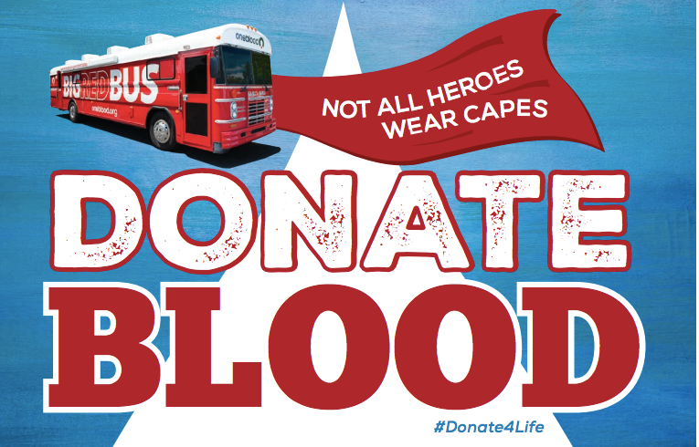 Not all heros wear capes donate blood